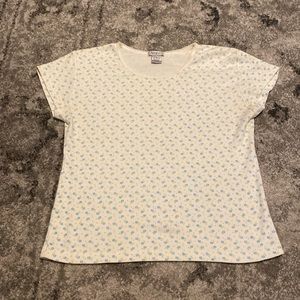white floral t-shirt from Airport, never worn.